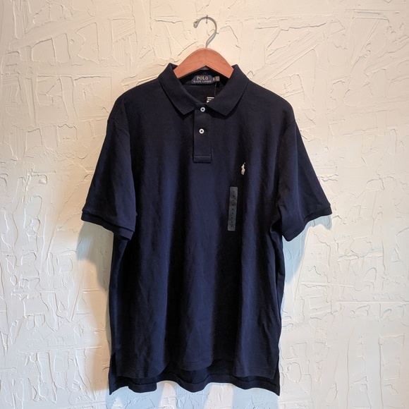 Navy Classic Ralph Lauren Polo Collared Shirt - Picture 1 of 4